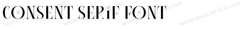 Consent Serif Font字体转换